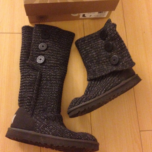 ugg classic cardy charcoal metallic ugg classic cardy charcoal metallic