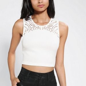 🔴SOLD🔴 Sparkle & Fade Lasercut bodycon top