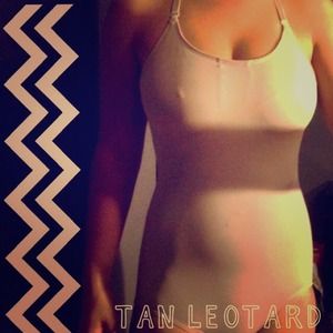 Tan Halter Leotard