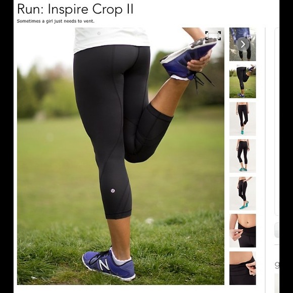 🔺SOLD🔺Lululemon run inspire II crop size 6.