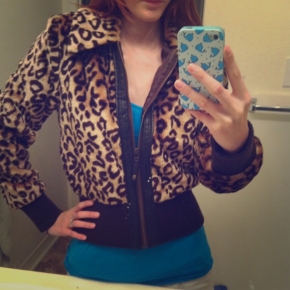 Candies cheetah print jacket