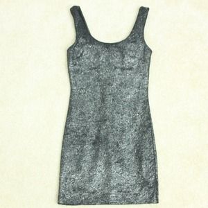 *SOLD* Forever21 Silver Black Dress