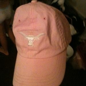 Soft pink Texas longhorns hat