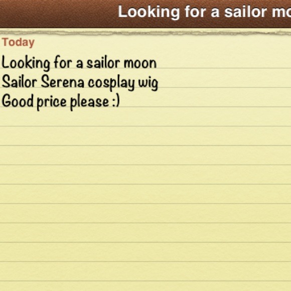 Looking for a sailor Moon cosplay wig good price