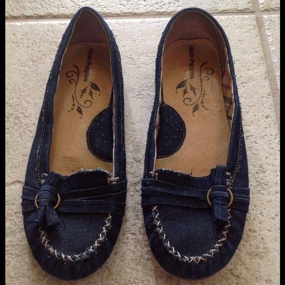 SOLD... SOLD... SOLD...Denim flats Hush puppies