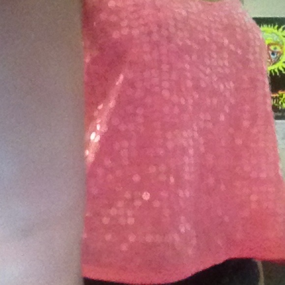Pink sequin tank - Picture 2 of 2
