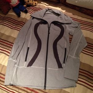 Gray and white Lululemon jacket; great condition.