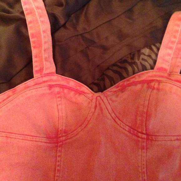 Peach vintage jean dress - Picture 2 of 4