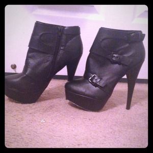 Black ankle boots