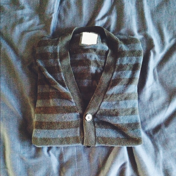 Striped cardigan. - Picture 1 of 4