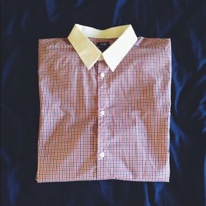 Checkered H&M shirt.
