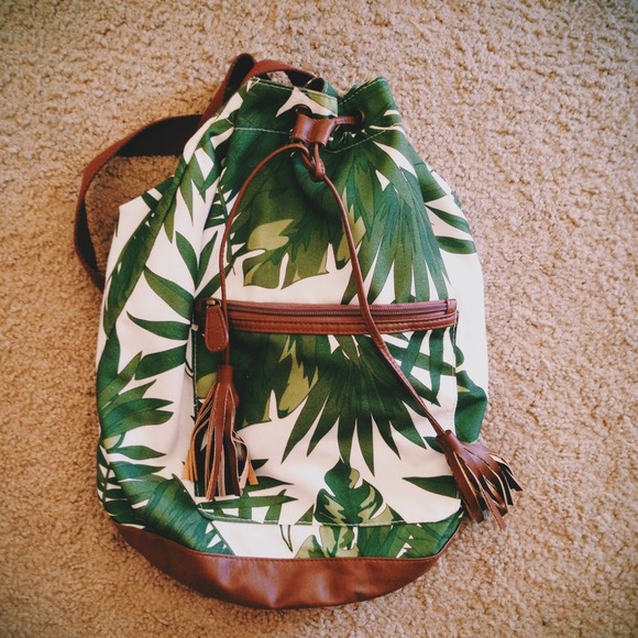Palm Tree Backpack/Tote