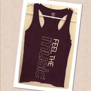 ~SOLD~ Black with white logo Zumba (R) tank top