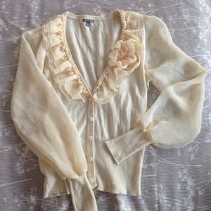 Chiffon cardigan