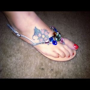 Sparkly sandals!