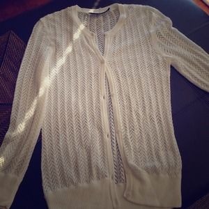 Ivory Trina Turk Cardigan