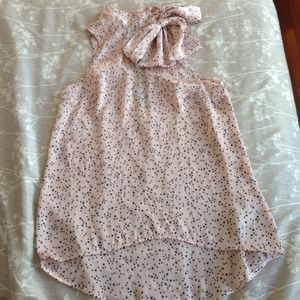 Pink star halter top