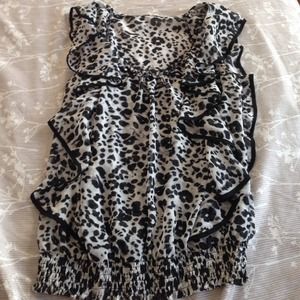 Leapord sleeveless top