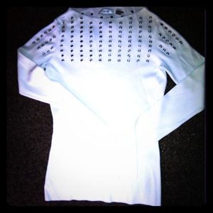 Caché brand new rayon sweater w/ grommets