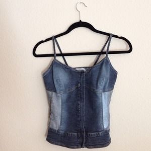 Vintage jean top