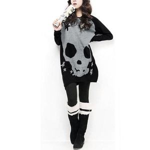 Black long sleeve with skull design