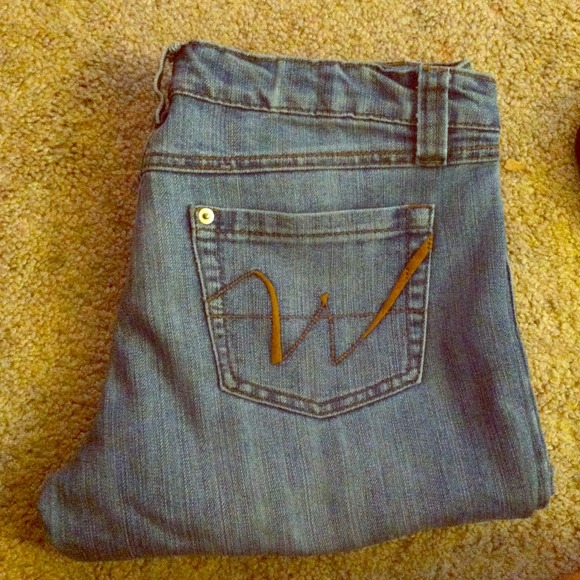 Light blue boot cut WetSeal jeans