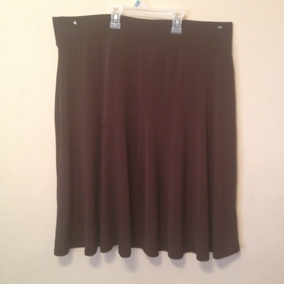 Brown Swing Skirt