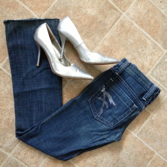 Frankie B Medium Wash Flare Jean