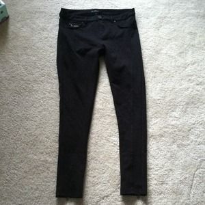 Forever 21 Knit Black Pants with Zippers