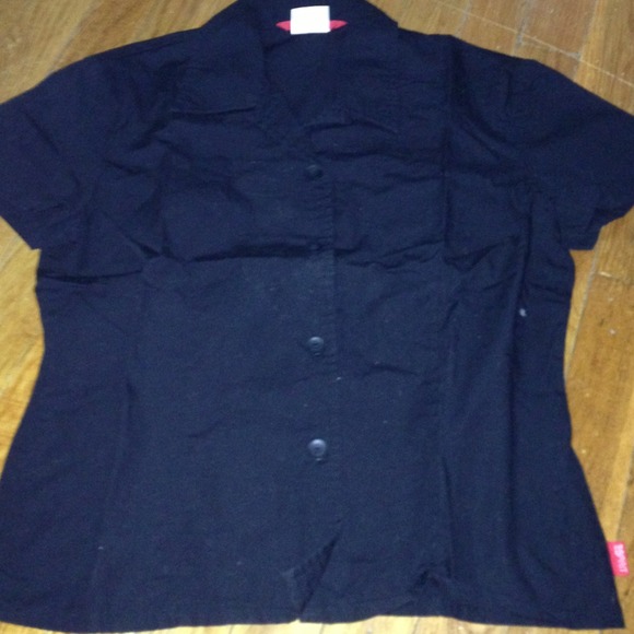 Black esprit short sleeve blouse. Size m
