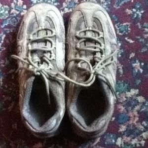 Green Teva hiking shoes