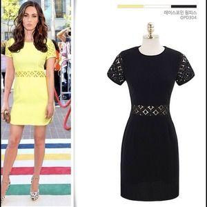 Little Black Lace Inset Dress