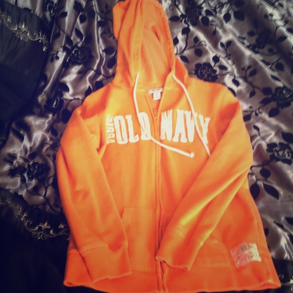 Zip up hoodie old navy orange