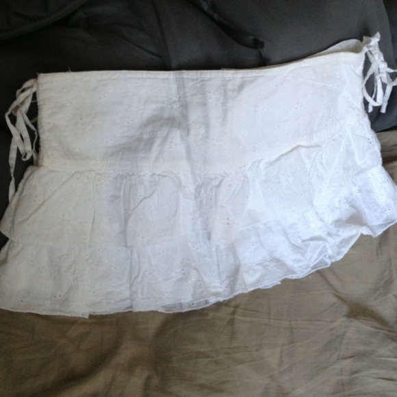 White Ruffle Skirt - Picture 2 of 4