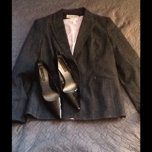 Apostrophe Jackets & Blazers - Apostrophe Charcoal Jacket