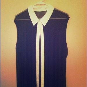 Forever 21 Sheer black tank top