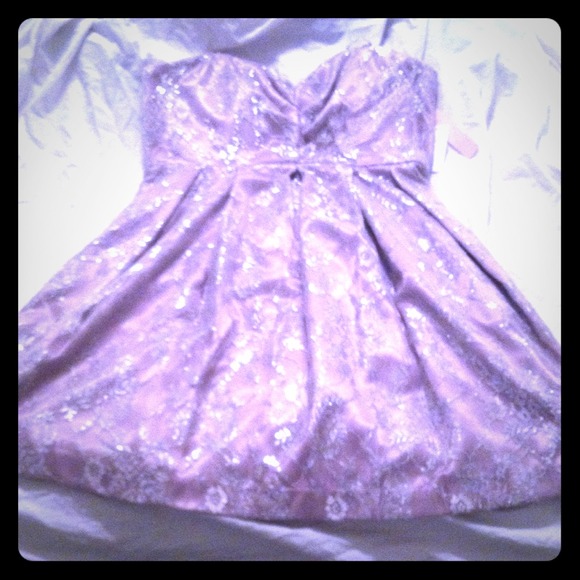Strapless Purple Studio Dress!