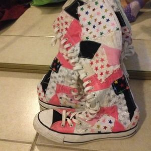Knee high converse!