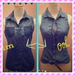 🔵BUNDLE! Denim  sleeveless top🔷