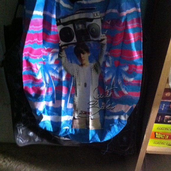 Justin Bieber tote bag sz sm-md. From his tour.