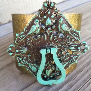 Doors gate swallow garden brass cuff