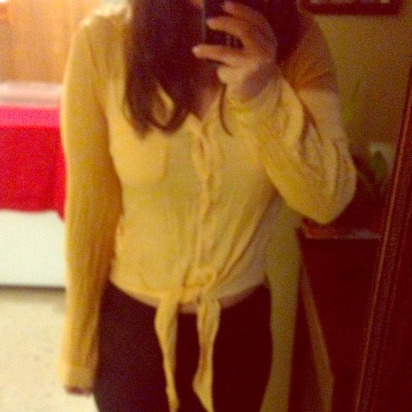 Mustard long sleeve shirt