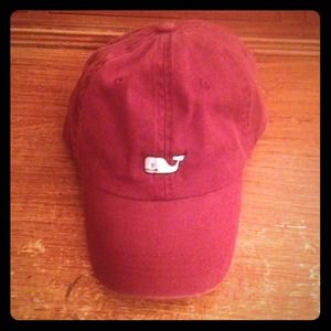 Vineyard vines burgundy baseball cap / hat