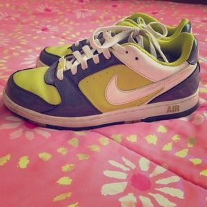 Nike Air lime green and grey size 8