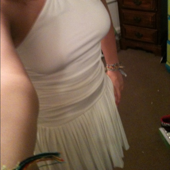 Cute white dancing dress