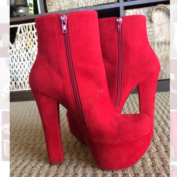 ✨👠Red platform booties👠✨ - Picture 4 of 4