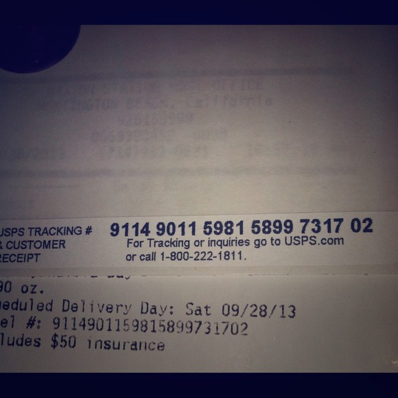 Proof of shipping for @moozhan