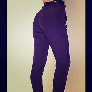 American Apparel High-Waist Micropoly Pleated Pant