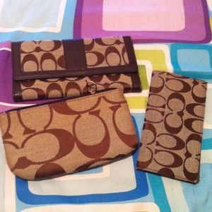 Wallet, purse/makeup bag & checkbook cover