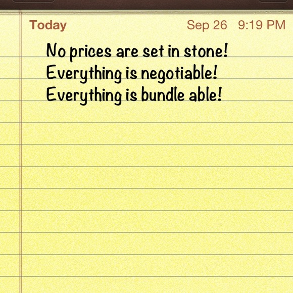 Just ask and I will bundle and lower prices!